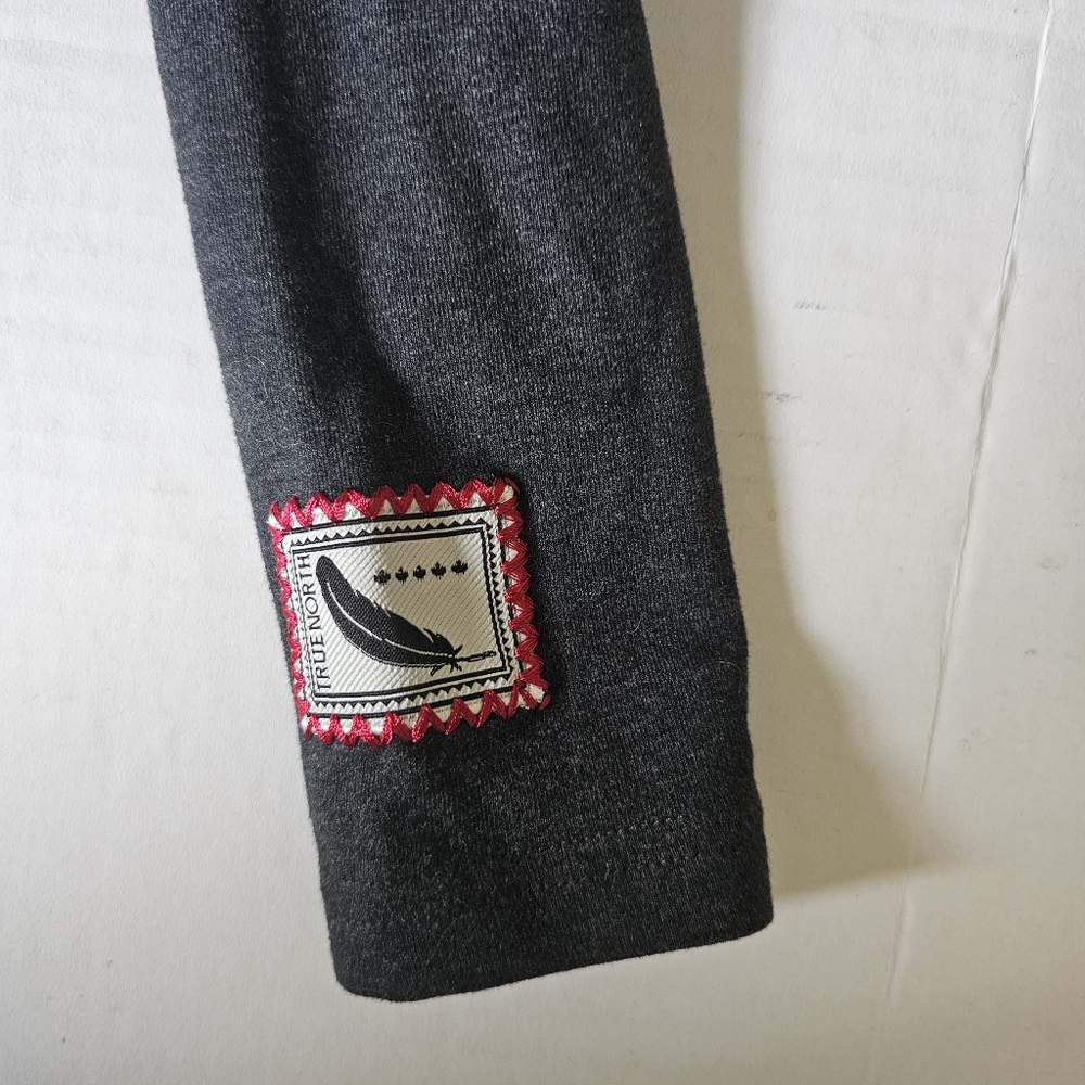 Vintage Collection Brand Canada Top Size XS Charcoal Gray Long Sleeve Pullover - Picture 9 of 14